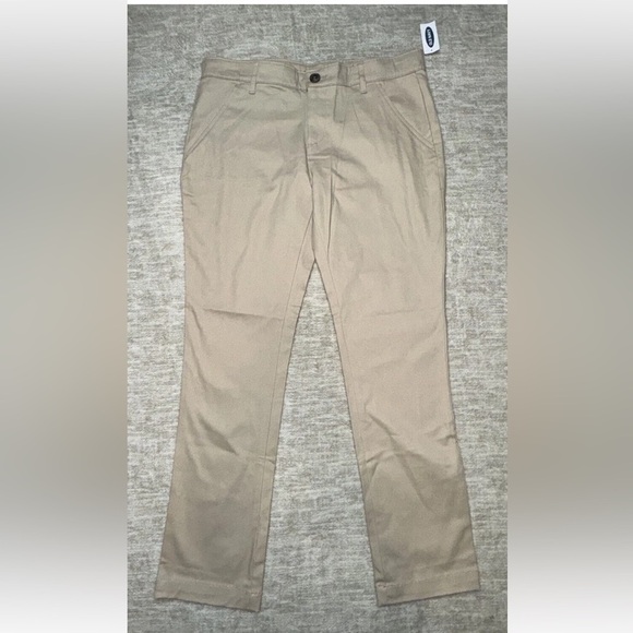 NWT Old Navy Khaki Chino High Waisted slim Skinny Pants Women’s Size 14 Plus - Picture 3 of 12
